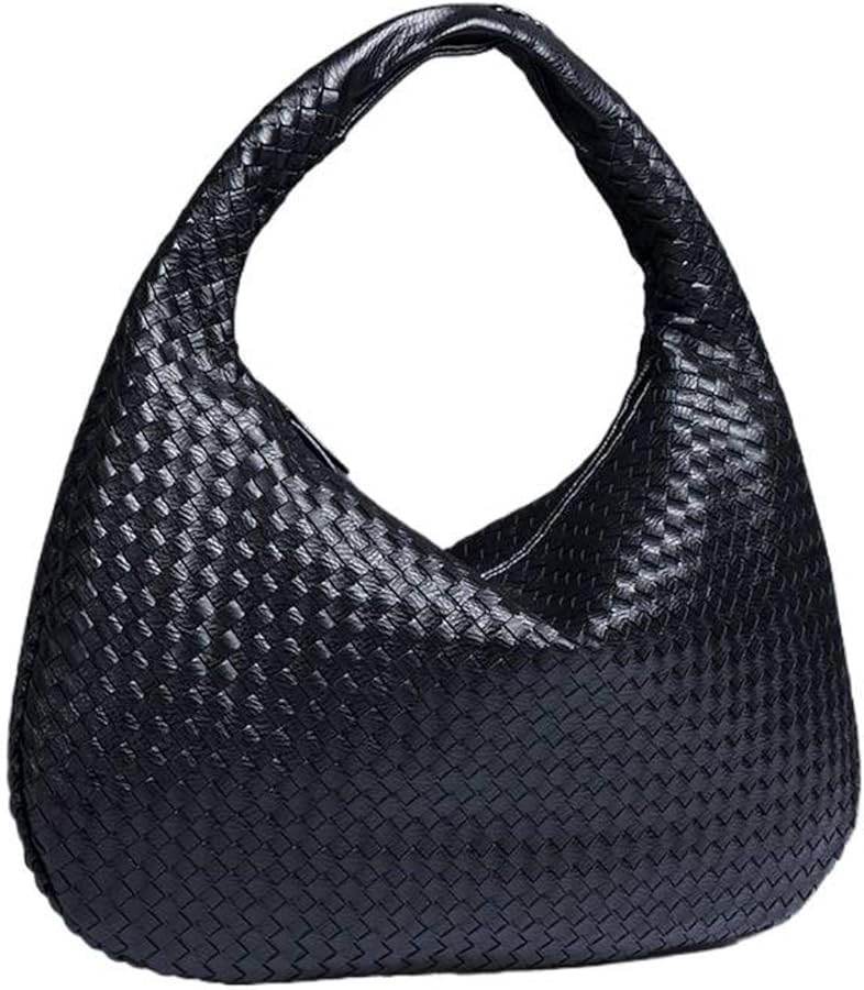 Crescent Women's Bag Fully Handmade Woven Handheld Dumpling Bag Fashion Versatile One Shoulder Un... | Amazon (US)