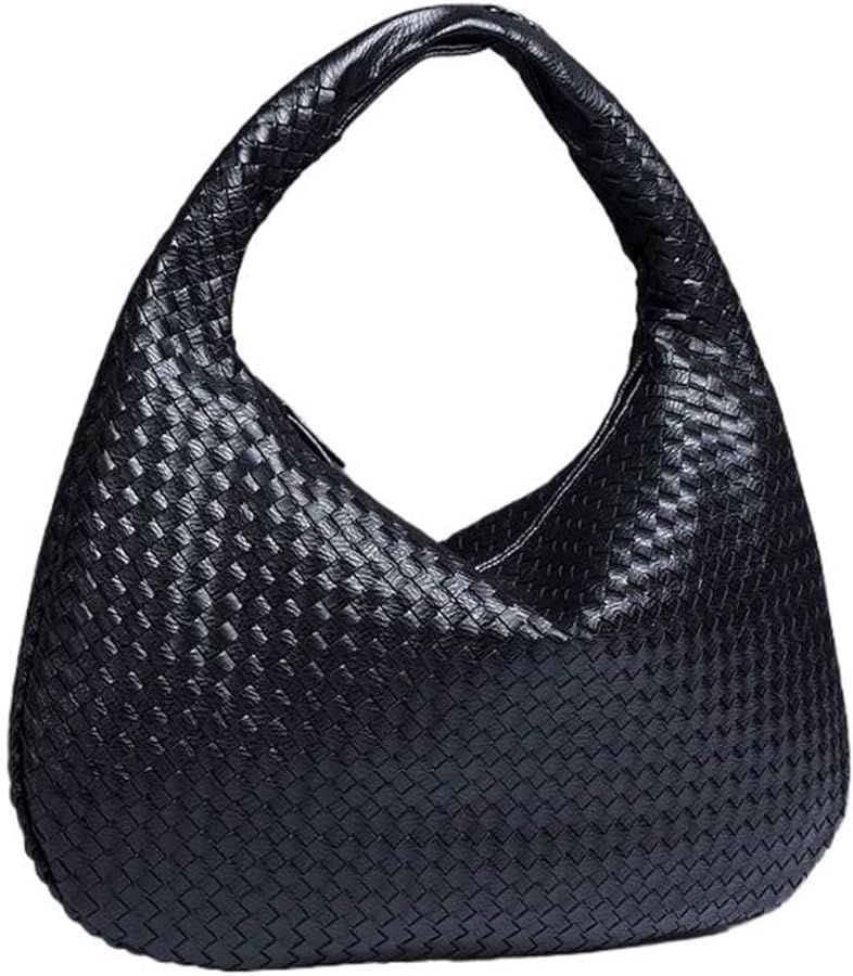 Crescent Women's Bag Fully Handmade Woven Handheld Dumpling Bag Fashion Versatile One Shoulder Un... | Amazon (US)