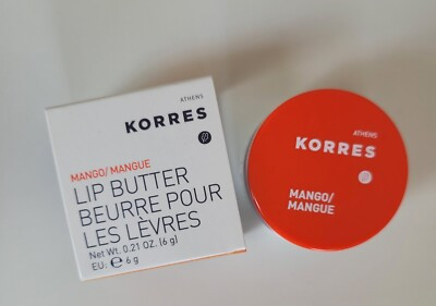Orig. KORRES Lip Butter Mango *NEU* Athen 6 g Tiegel *Sheabutter Reiswachs* | eBay DE