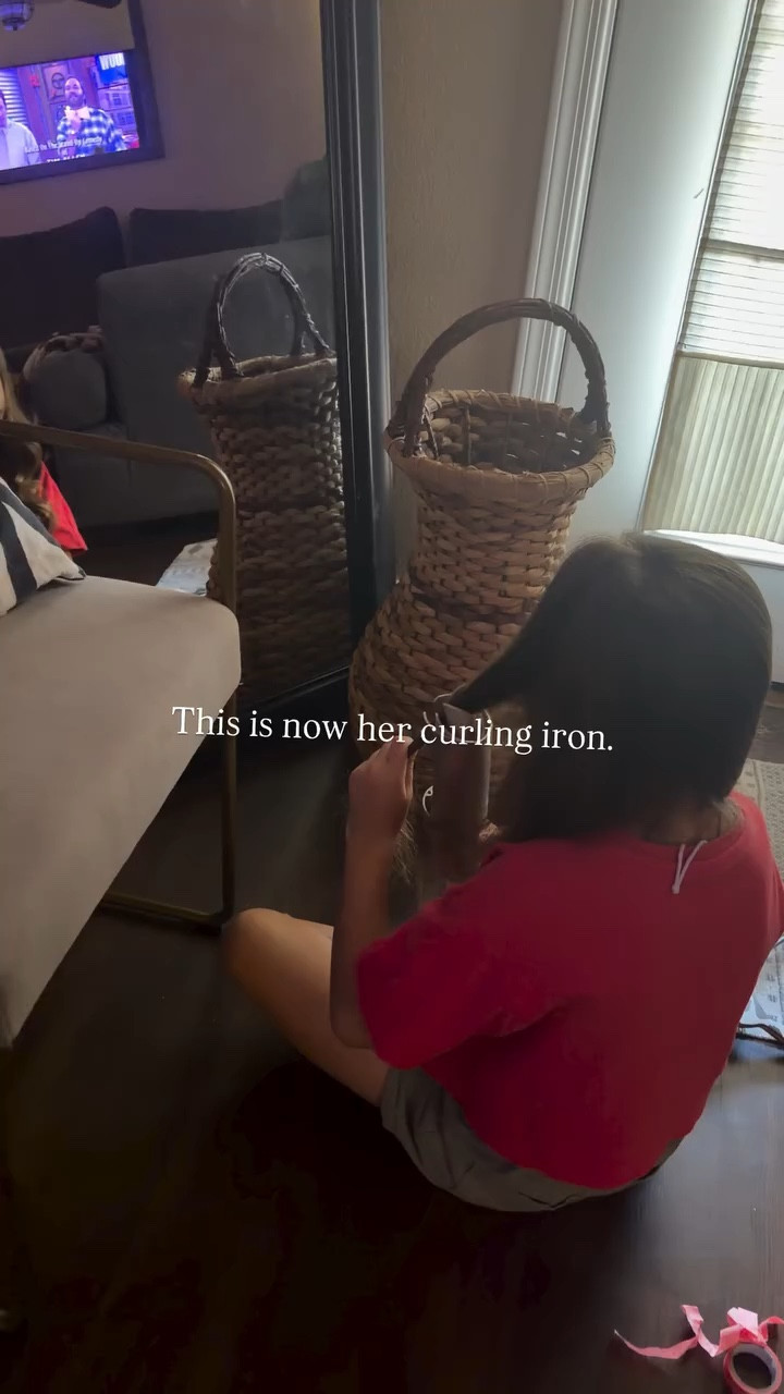 This is now her curling iron.