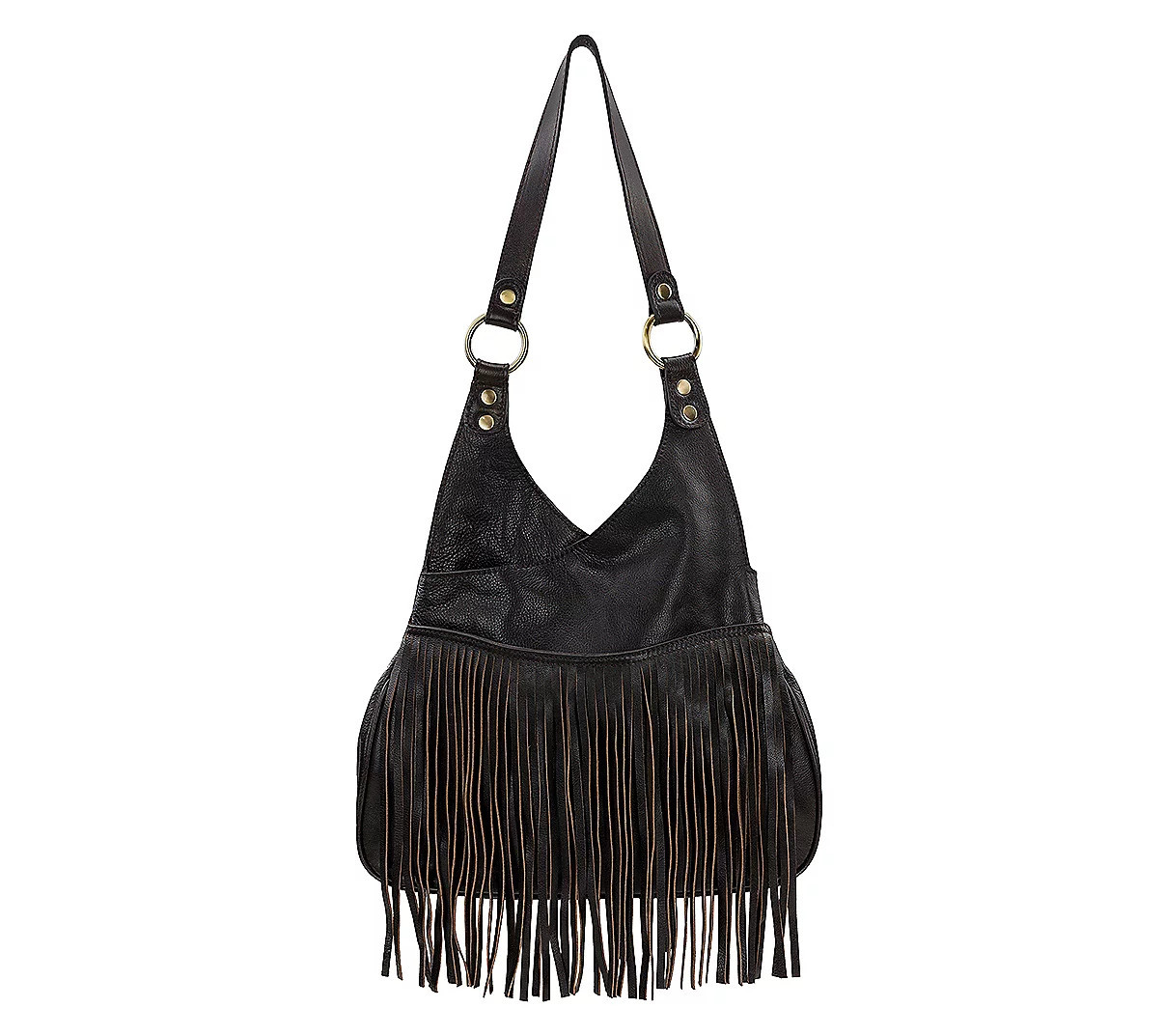 Patricia Nash Pienza Cavallino Leather Shoulder Bag | QVC