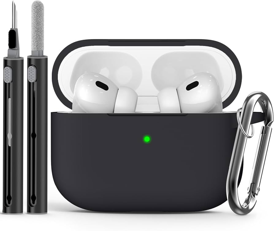 Ljusmicker for AirPods Pro Case Cover with Cleaner Kit,Black | Amazon (US)