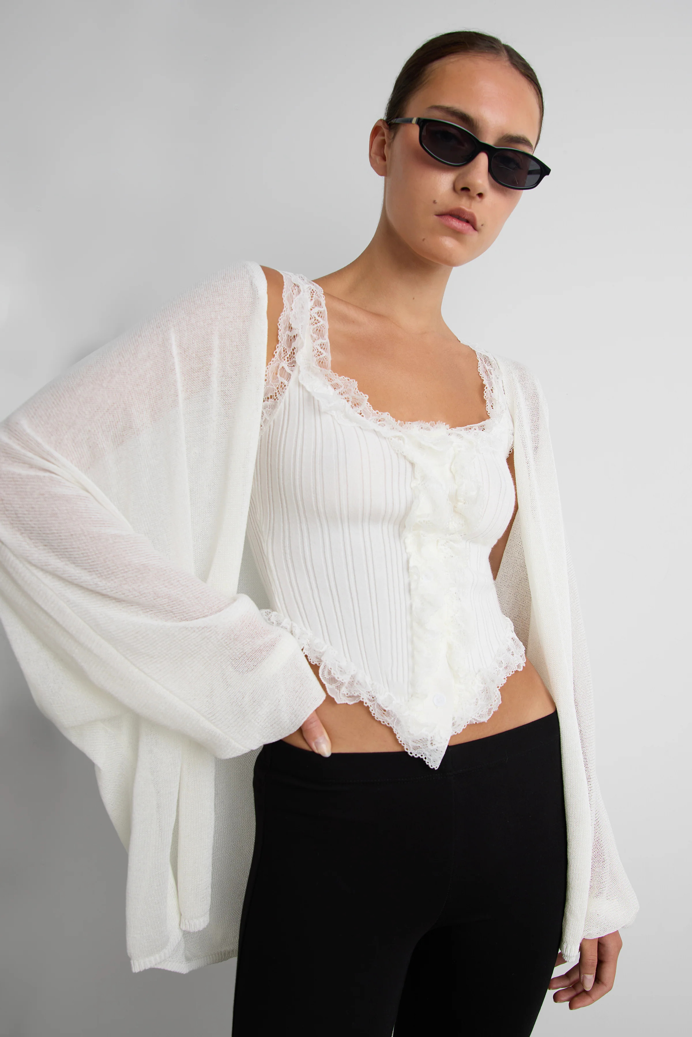 OVERSIZED SHEER CARDIGAN | OAK + FORT