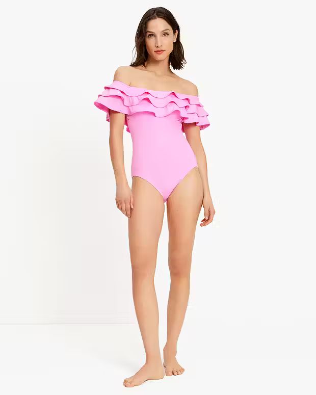 Ruffle Off-the-shoulder One-piece | Kate Spade (US)