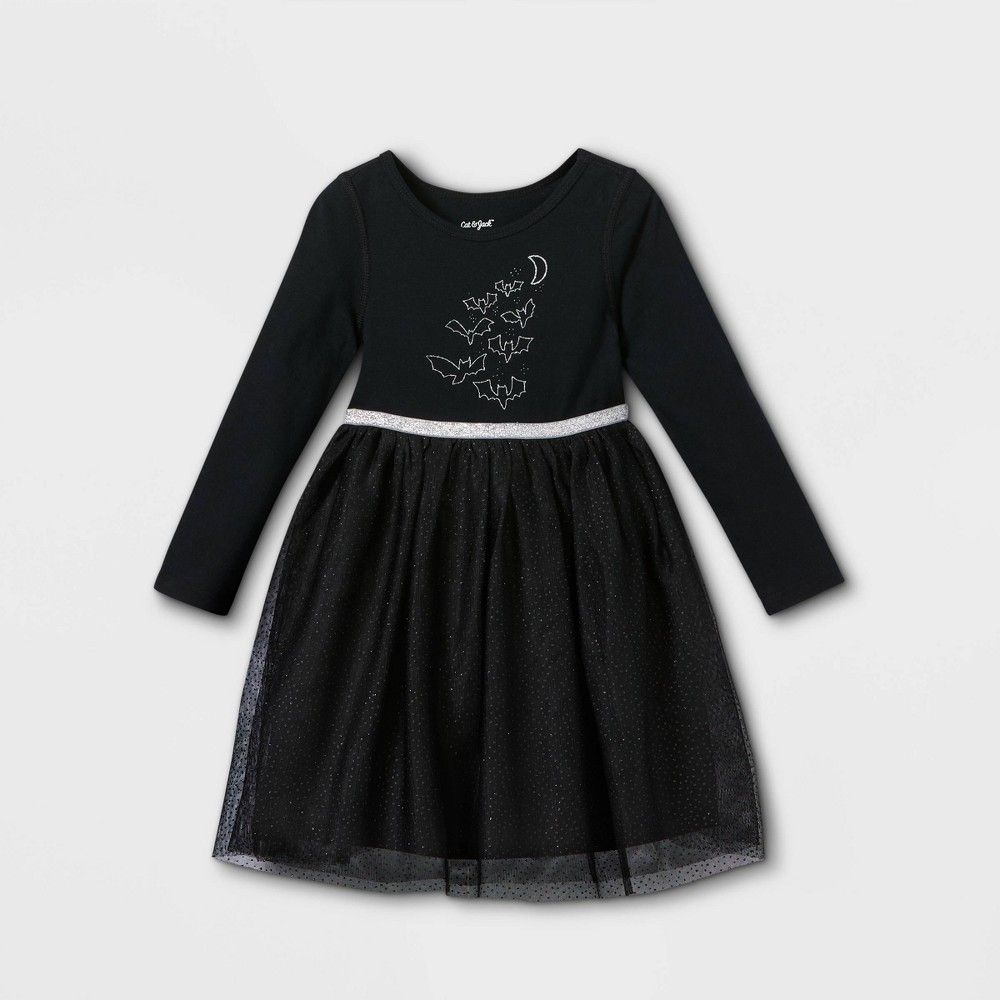Toddler Girls' Adaptive Abdominal Access Halloween Dress - Cat & Jack Black 3T | Target