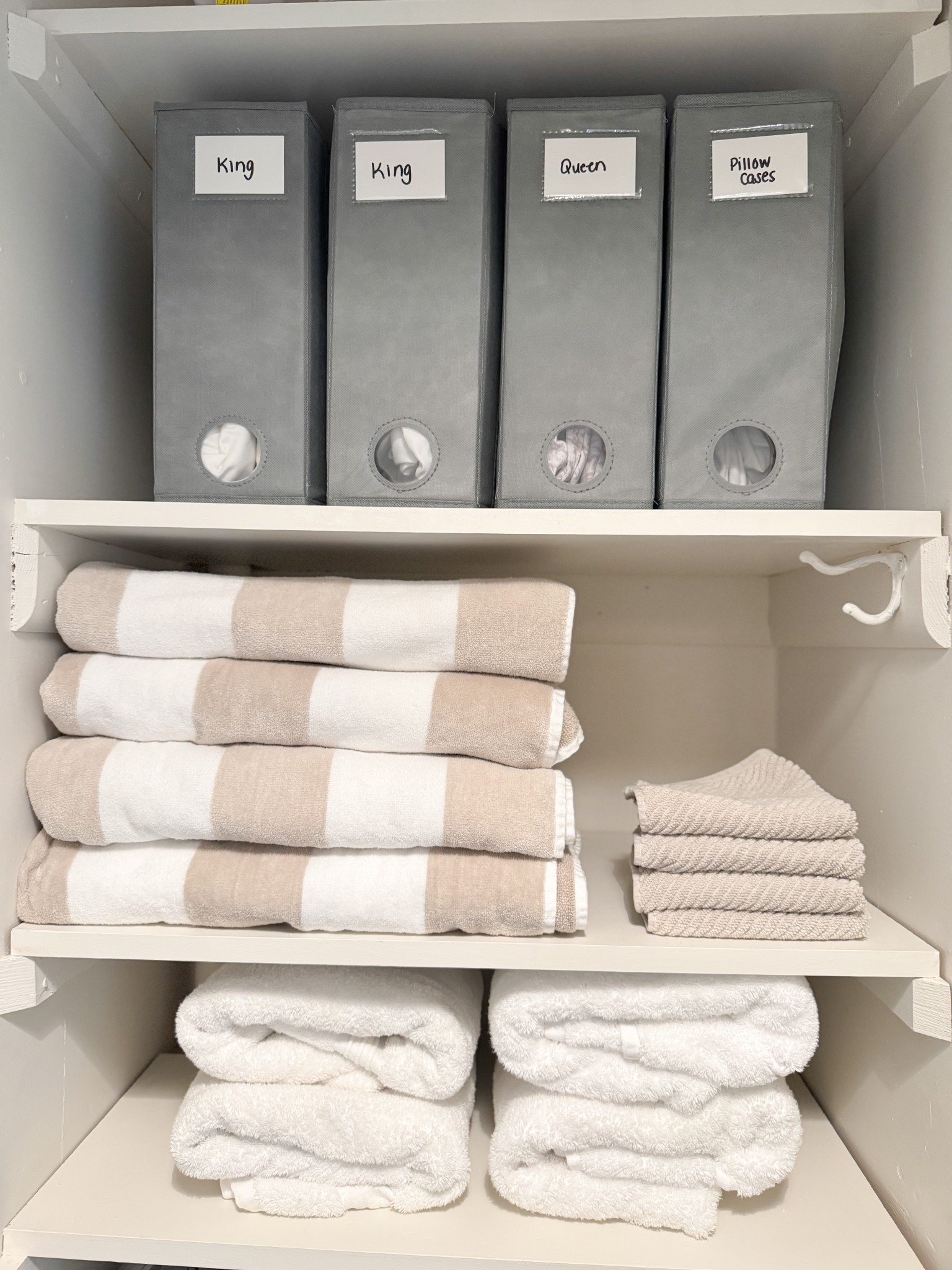 Linen closet organizers for sheets! A true game changer  

#LTKHome #LTKSaleAlert #LTKFindsUnder50