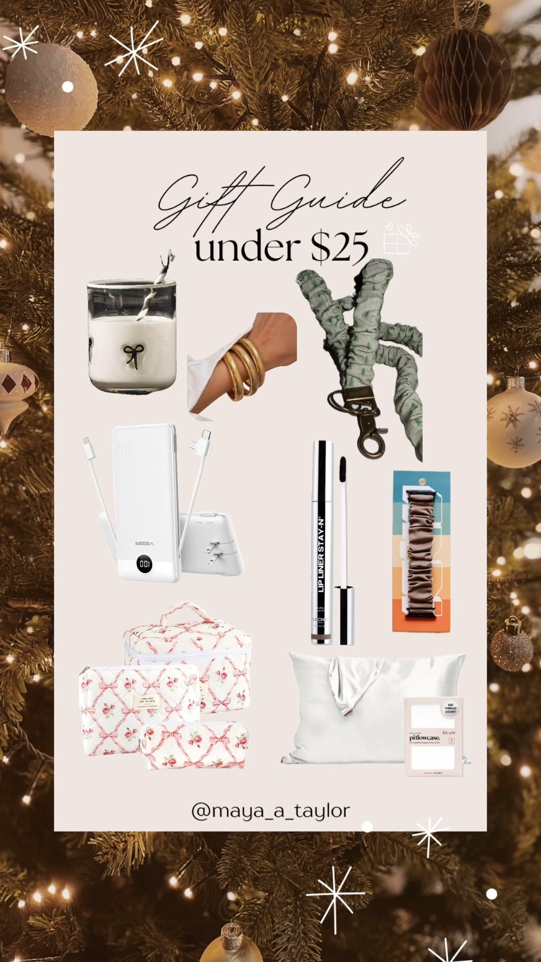 Gift guide 🎁 under $25!

Gift guide under $25, gift ideas under $25, gift ideas for her under $25, Christmas gift ideas under $25, portable chargers, lip stain, satin pillowcase, scrunchie lanyard, Apple Watch band, icon glass

#LTKFindsUnder50 #LTKGiftGuide #LTKHoliday