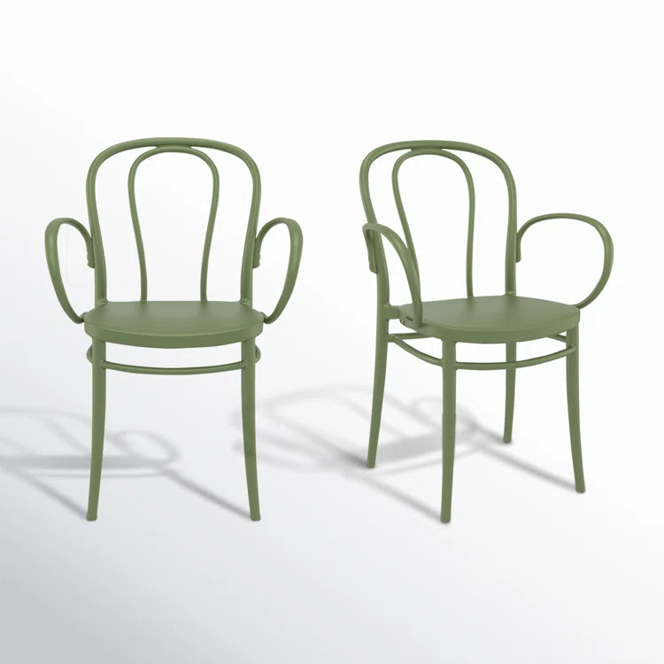 Farrah Outdoor Stacking Dining Armchair | Wayfair North America