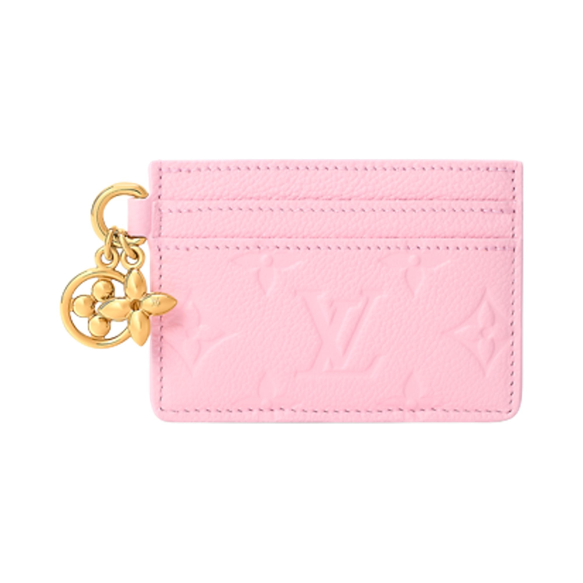 Louis Vuitton Lv Charms Card Holder 'Confetti Pink Monogram Embossed Empreinte Cowhide Leather' | Women's Size Onesize | GOAT