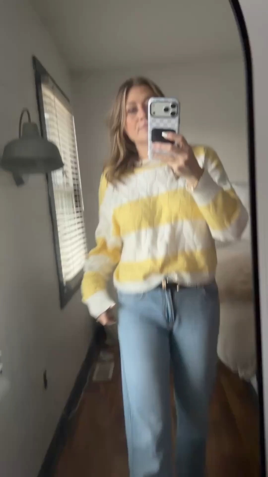 This yellow and white striped sweater is such a cheerful piece for spring. The bright stripes add the perfect pop of color and it pairs so easily with jeans or shorts for an effortless everyday outfit.

yellow and white striped sweater, spring sweater outfit, casual spring outfit, striped knit sweater, bright spring fashion, everyday casual style, jeans and sweater outfit, warm weather layering piece, effortless everyday look, spring wardrobe staple, SavannahK

#LTKSeasonal #LTKmomlife #LTKootd