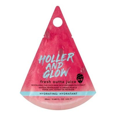 Holler and Glow Fresh Outta Juice Watermelon Clay Face Mask - 0.68oz | Target