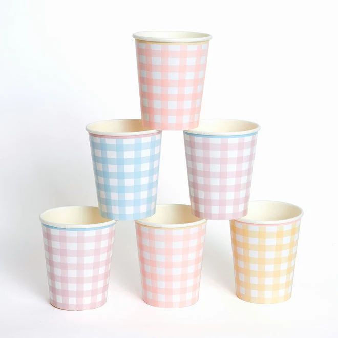 Gingham Cups | Ellie and Piper