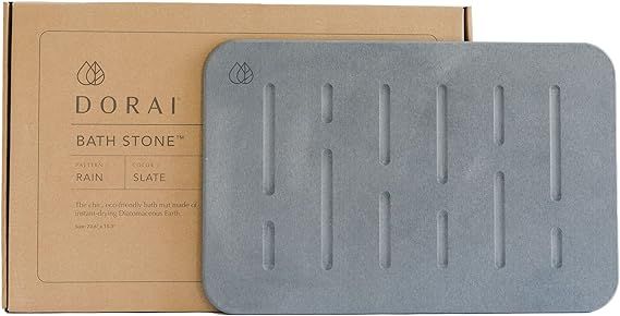 Dorai Home Bath Stone – Luxury Bath Mat – Instantly Removes Water – Non-Slip Surface – Mo... | Amazon (US)