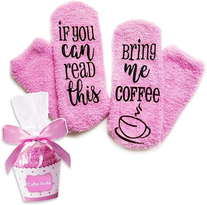 Xpeciall Gift Coffee Socks"If You Can Read This - Bring Me Coffee" Funny Novelty Luxury Socks - ... | Amazon (US)