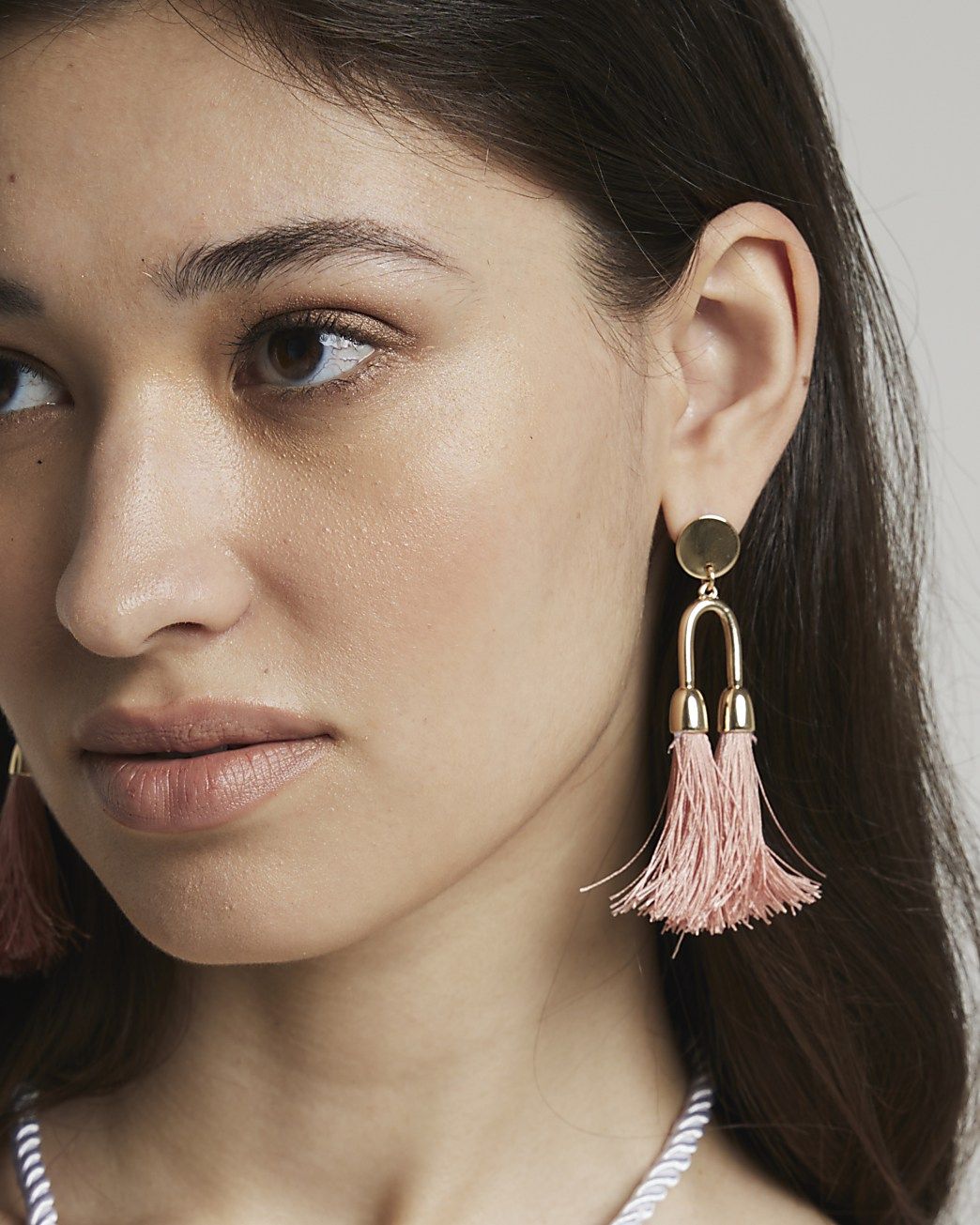 Pink Double Tassel Earrings | River Island (UK & IE)