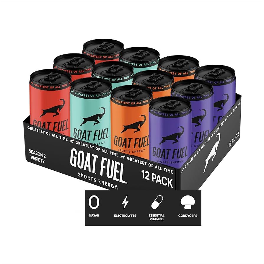 G.O.A.T. Fuel® Preworkout Sports Energy Drink - Sugar-Free Pre-Workout Amino Energy Drink - Incr... | Amazon (US)