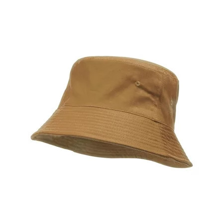 Bucket Hat For Men Women - Cotton Packable Fishing Cap Khaki S/M | Walmart (US)
