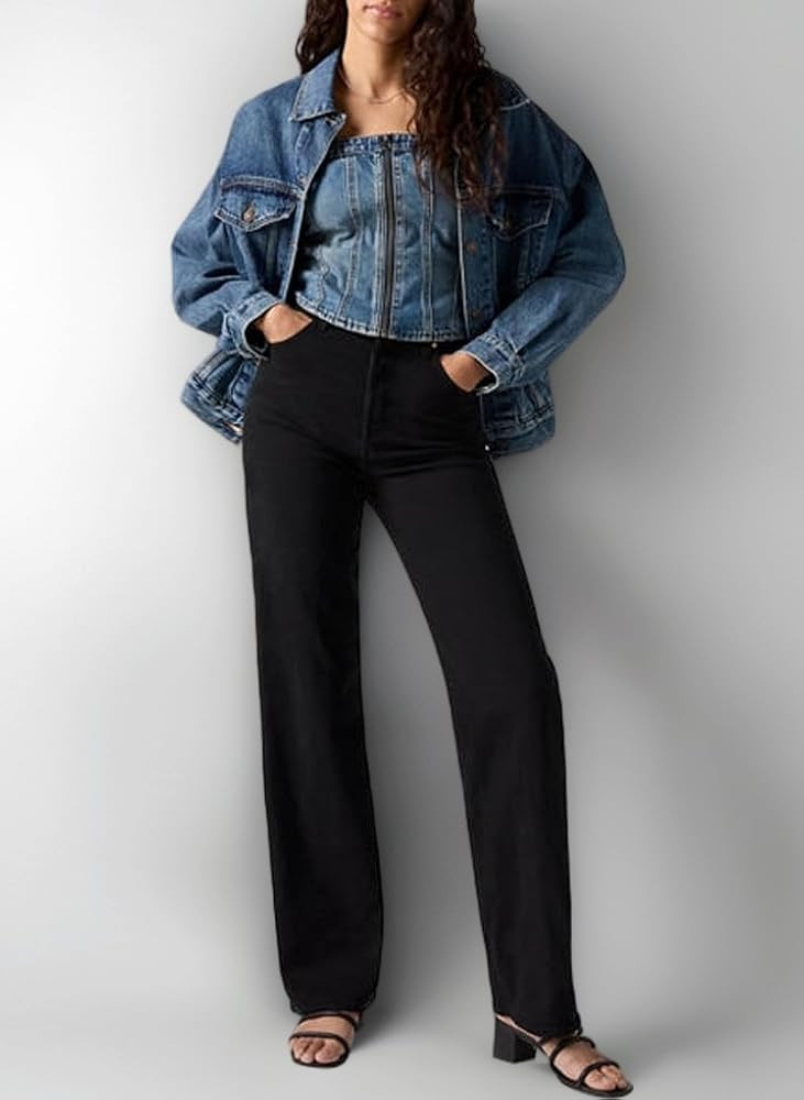 Levi's Women's Ribcage Full Length Jeans Jeans | Amazon (UK)