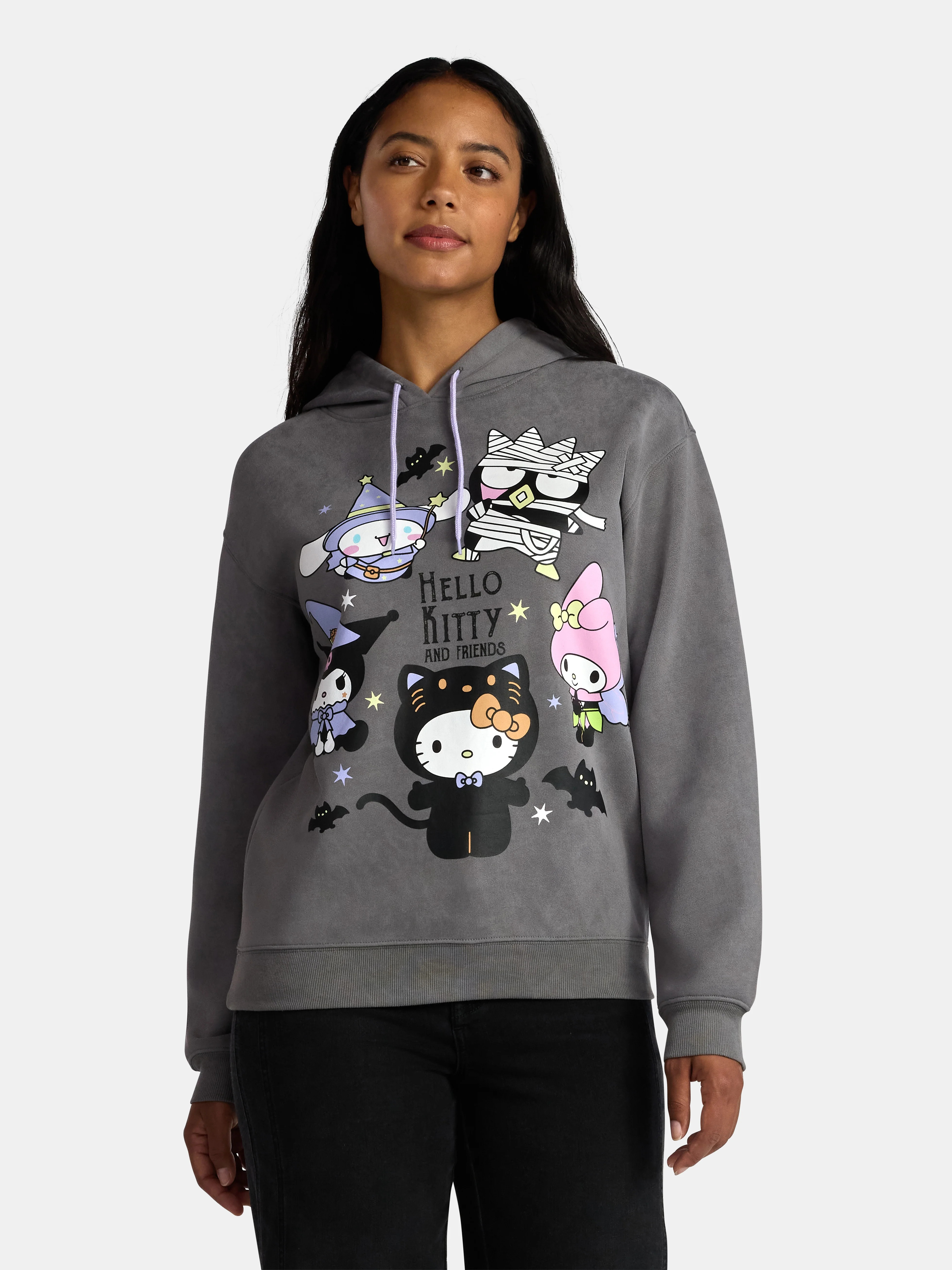 Hello Kitty and Friends Women's Halloween Graphic Pullover Hoodie Sweatshirt, Sizes XXS-XXL | Walmart (US)