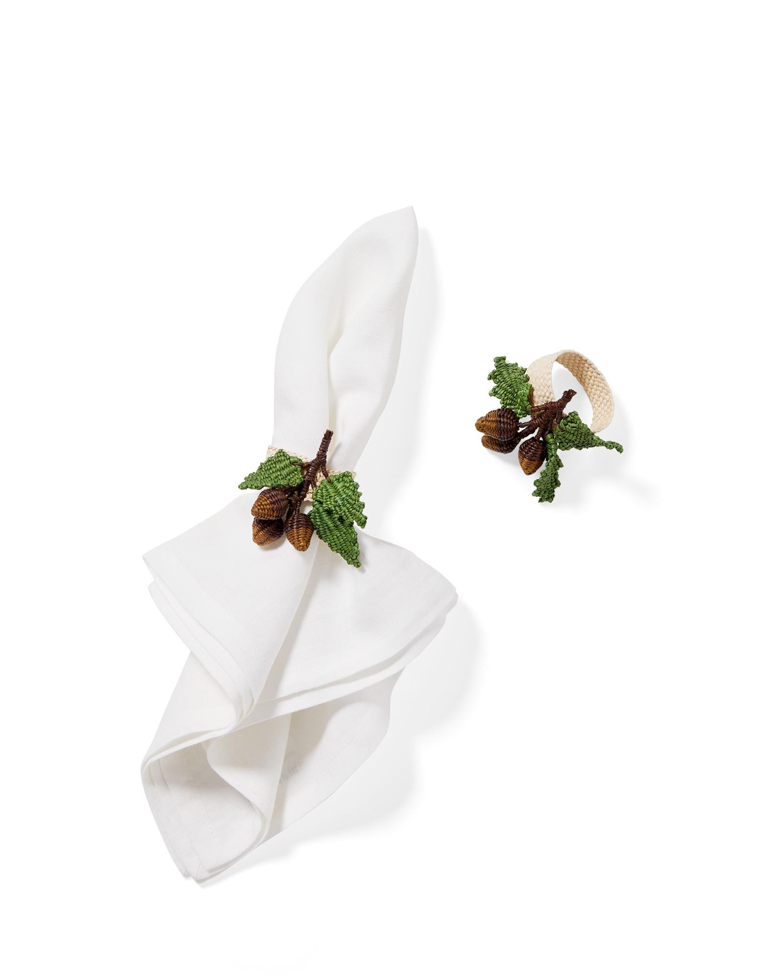 Holiday Handwoven Napkin Rings (Set of 2) | Serena and Lily
