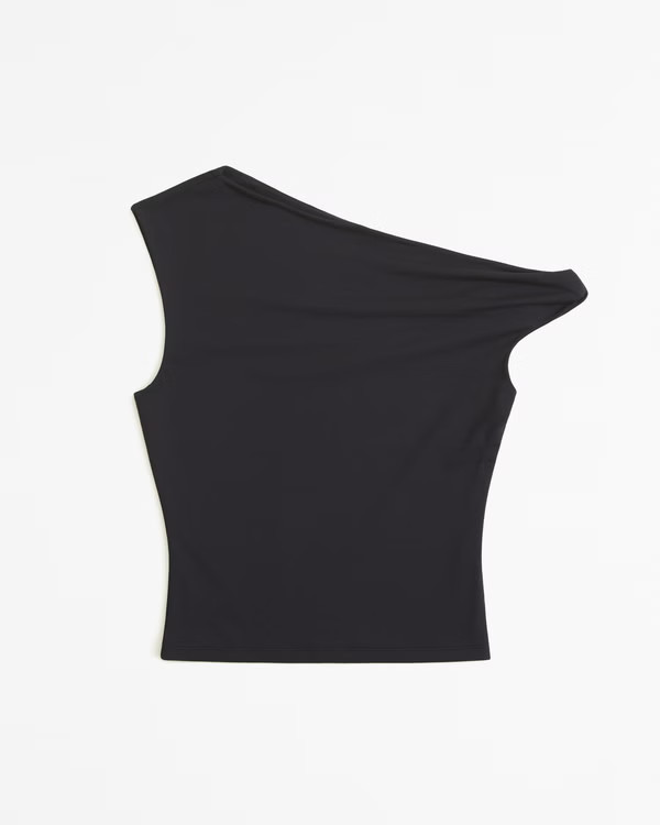 Women's Cotton-Modal Asymmetrical Twist Top | Women's Tops | Abercrombie.com | Abercrombie & Fitch (US)