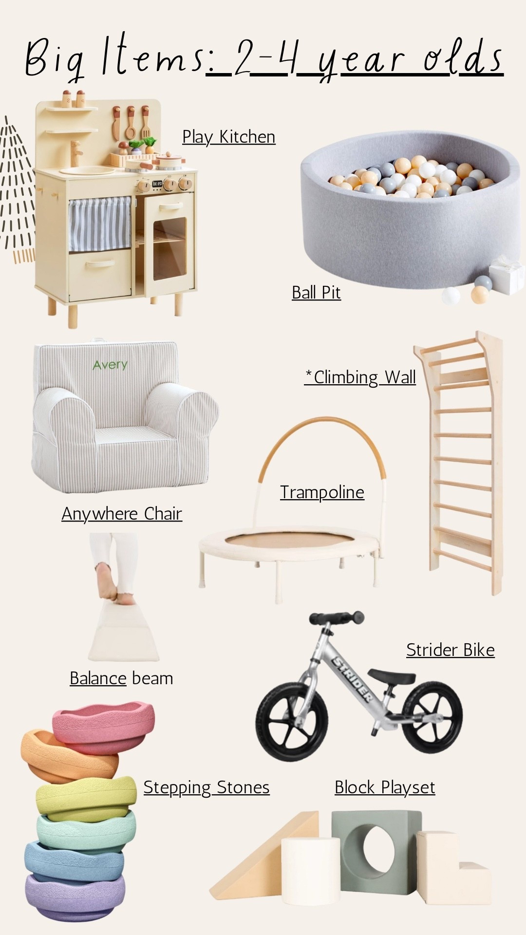 Toddler gift guide - big items (2-4 year olds)

#LTKGiftGuide #LTKKids #LTKHoliday