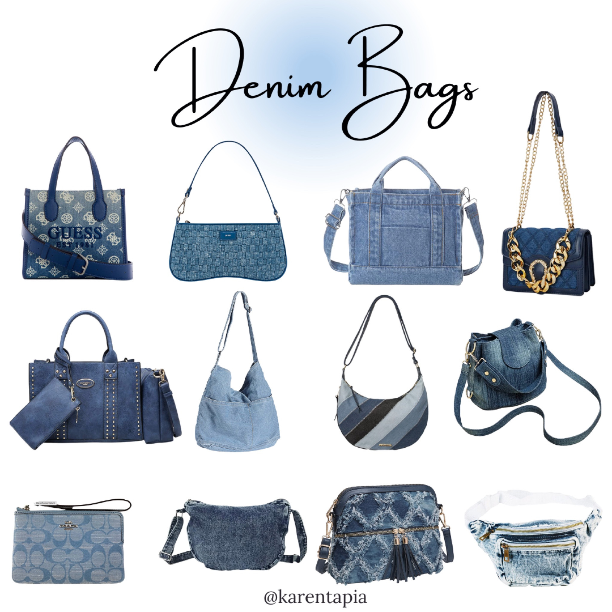 Denim style, denim bags, denim purse, denim fashion, denim outfit, denim look, denim tote, tote bag, denim wallet, amazon fashion, amazon outfit 

#LTKstyletip #LTKSeasonal #LTKGiftGuide