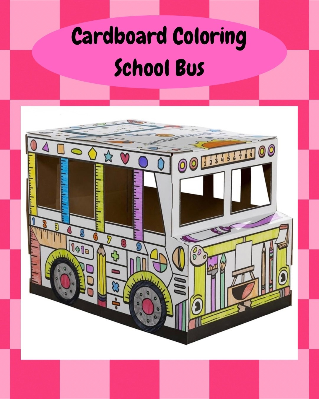 Cardboard coloring school bus! So fun for kids!

#LTKKids #LTKmomlife #LTKvlog