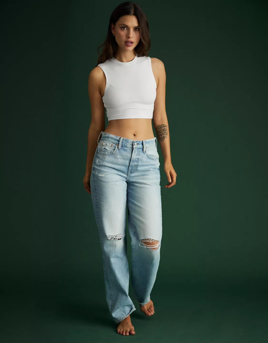 AE77 Low-Rise Baggy Straight Jean | American Eagle Outfitters (US & CA)