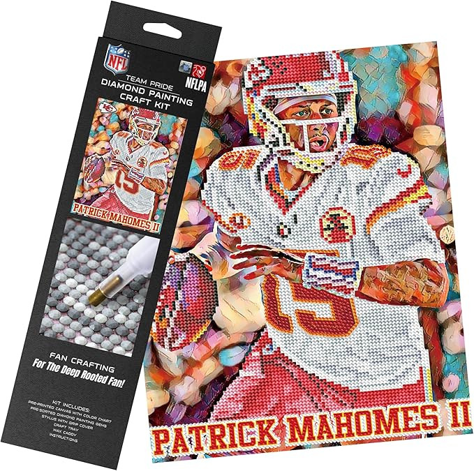 Sporticulture NFL Patrick Mahomes II Diamond Painting Craft Kit – Officially Licensed DIY Fan A... | Amazon (US)
