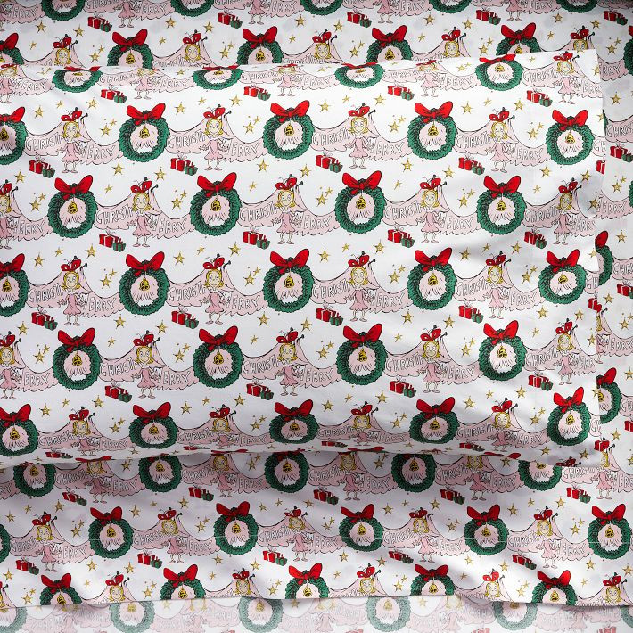 Dr. Seuss's The Grinch™ Cindy-Lou Who™ Organic Sheet Set | Pottery Barn Teen