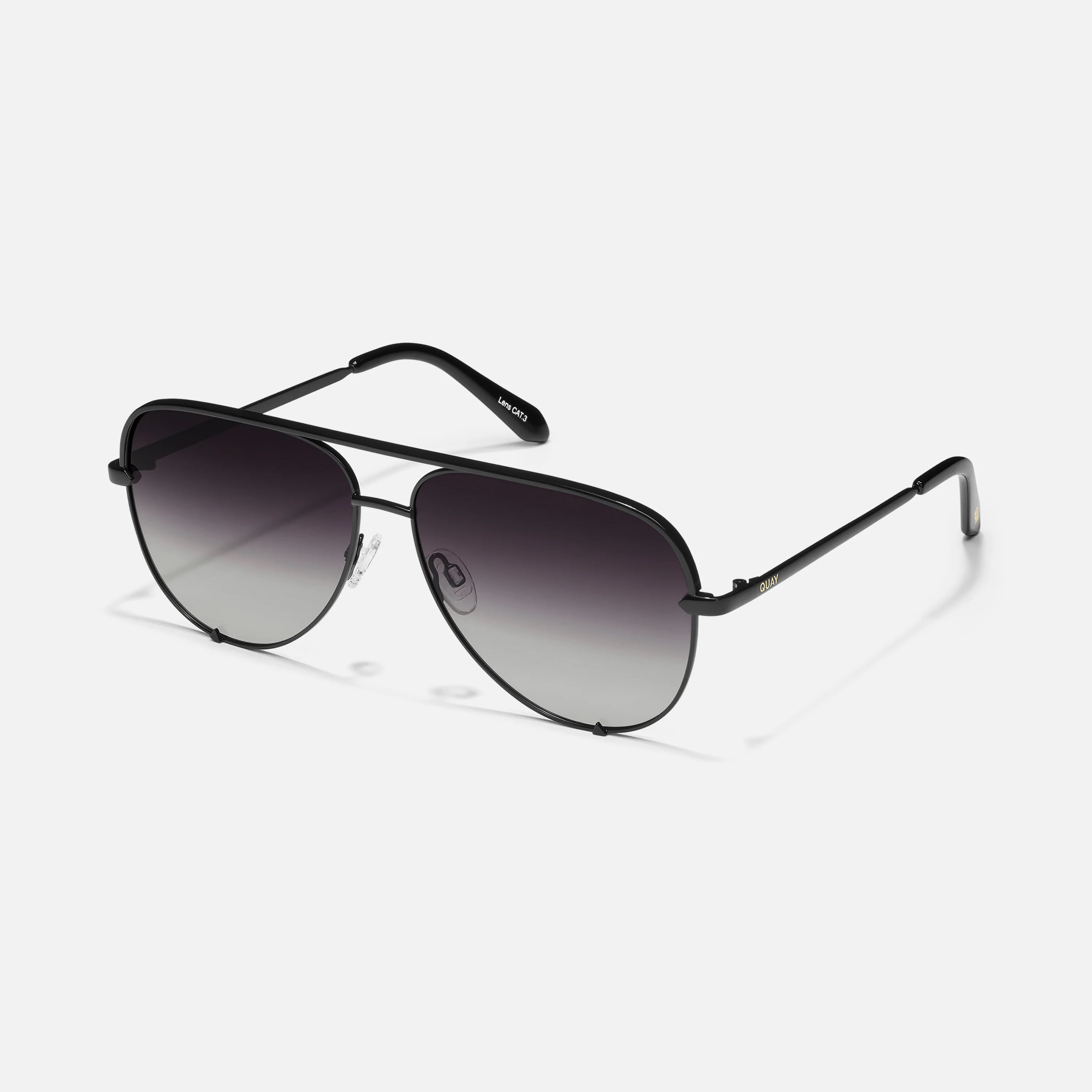 HIGH KEY EXTRA LARGE - BLACK/SMOKE POLARIZED | Quay Australia