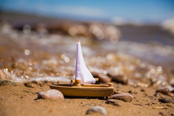 Wooden Sailboat  Wood toy Boat  Wooden Ship  Wooden Boat | Etsy | Etsy (US)
