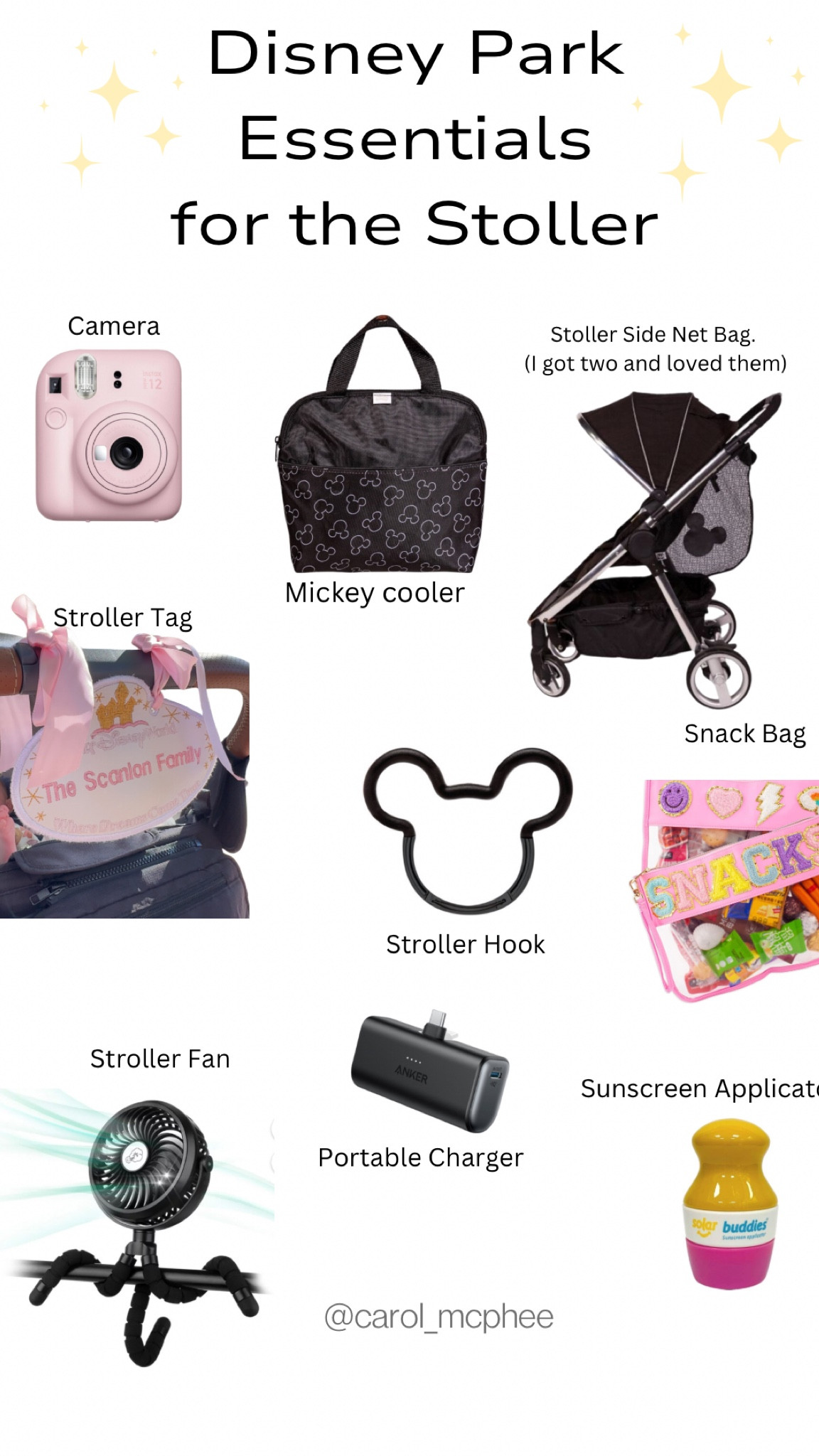 Here are my Disney Essentials as a mom of 3 children 4yrs and under who’s been to Disney several times with the kids. 

If you take anything away from this post please let it be the Disney cargo side nets. They added easy accessible storage to my stroller! We kept snacks, cups , diapers, wipes and more in them! I bought two...one for each side! 

#LTKtravel #LTKbaby #LTKkids