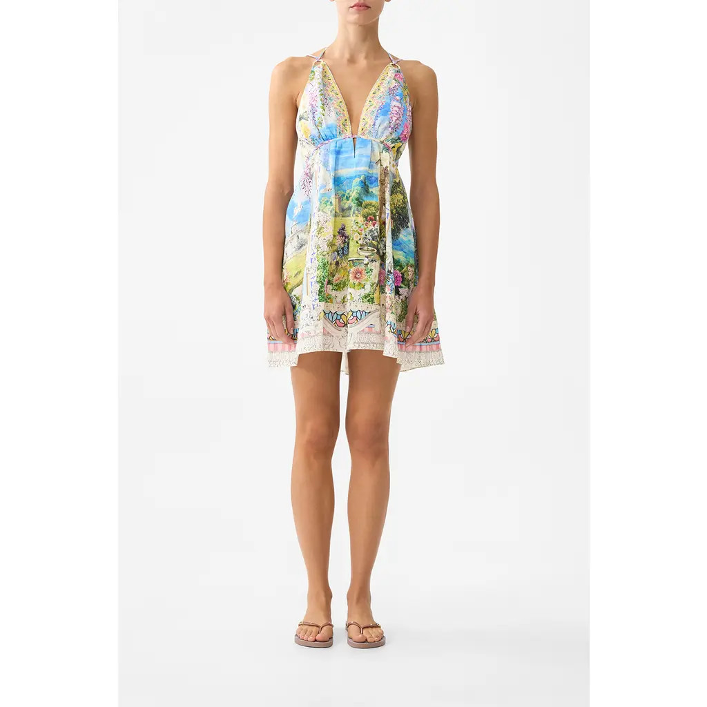 Camilla Short Flared Dress With Hardware in Navàs Nouveau at Nordstrom, Size Xx-Small Au | Nordstrom