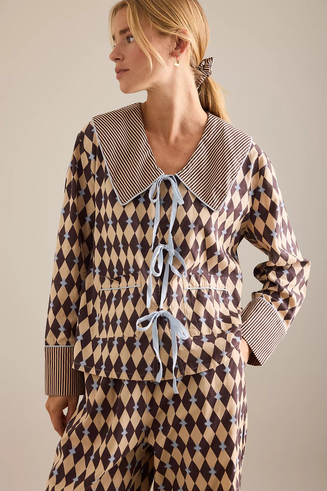 TBCo Harlequin Long Pyjama Set | Anthropologie (UK)