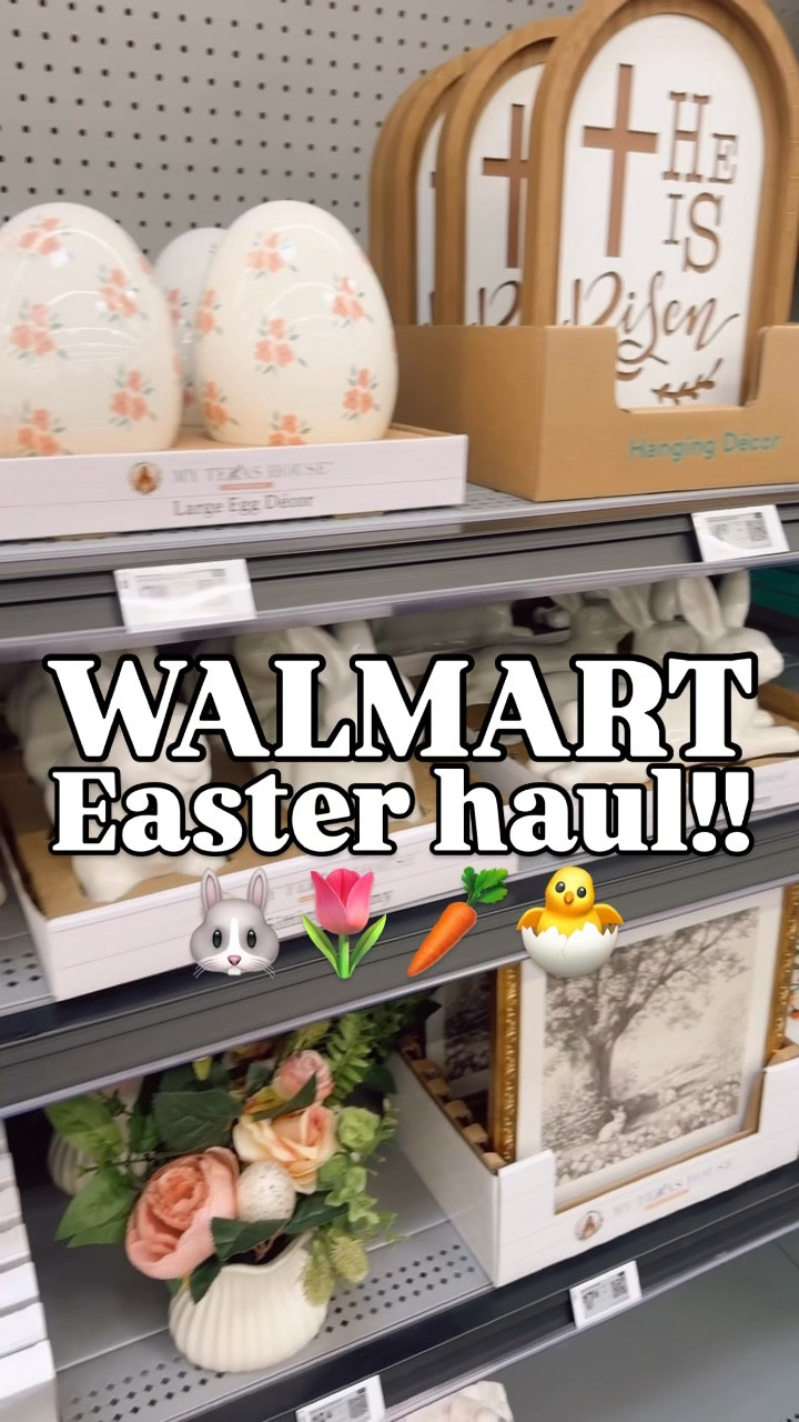 The seasonal section always gets me!!🐰🌷

Easter
Walmart
My Texas house 
Bunny 
Rabbit
Spring
Home decor 

#walmartpartner #homedecor #springhaul #walmarthome #seasonal 

#LTKSpringSale