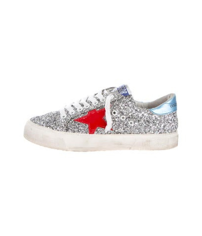 Golden Goose Glitter Superstar Sneakers Silver Golden Goose Glitter Superstar Sneakers | The RealReal