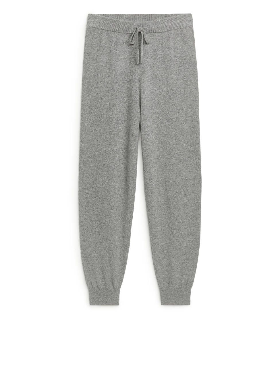 Knitted Cashmere Trousers - Grey - ARKET GB | ARKET (US&UK)
