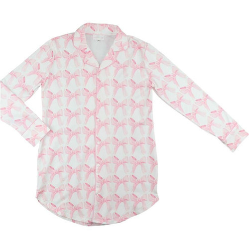 Ladies Pink Bow Knit Tunic | Cecil and Lou