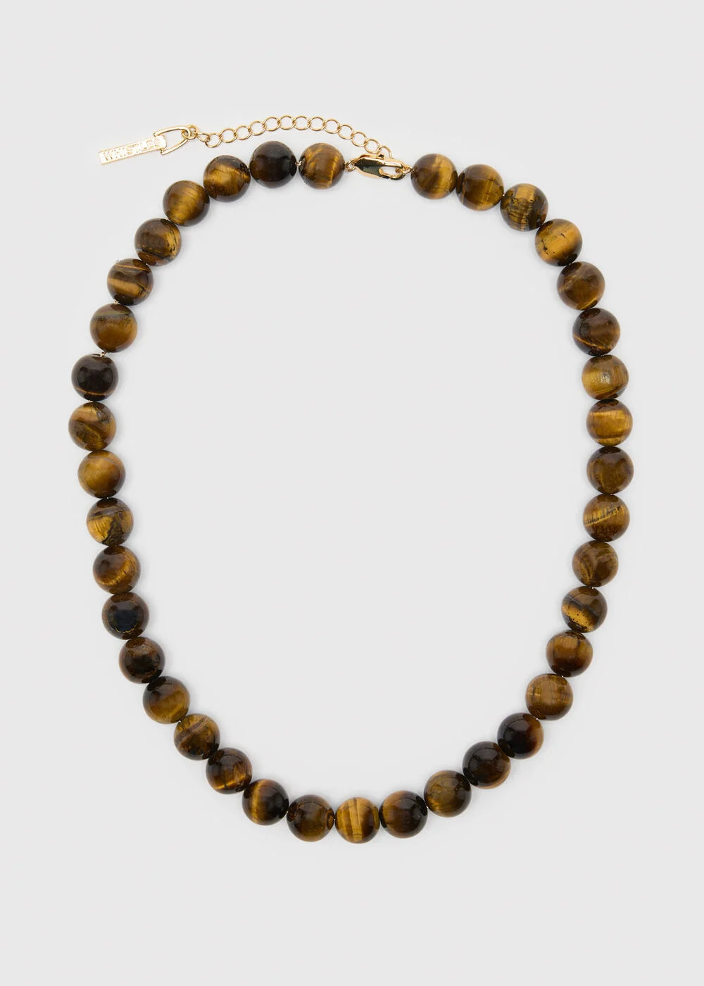 Brown Tiger Eye Beaded Necklace | WHISTLES | Whistles UK | | Whistles