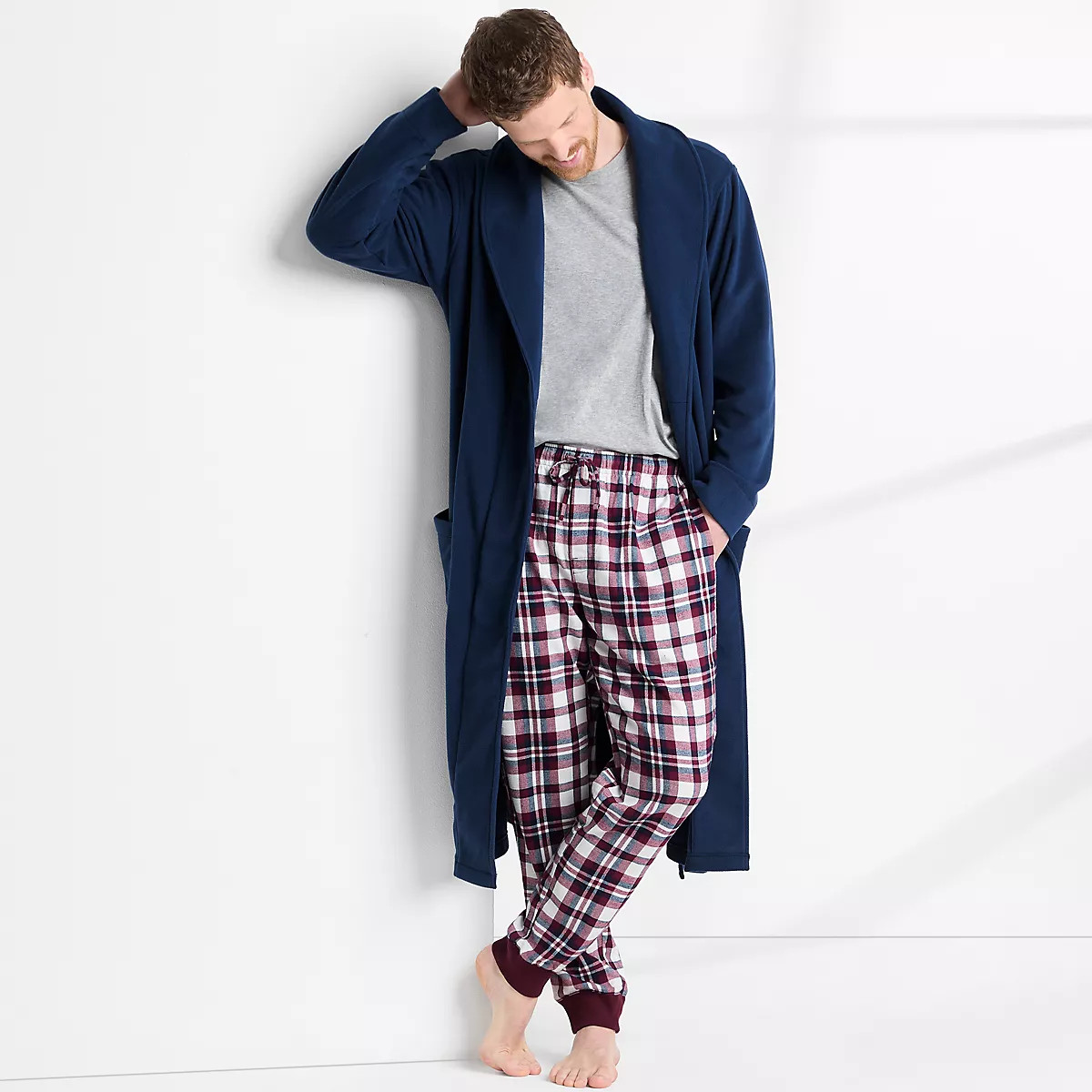 Men's Fleece Robe | Lands' End (US)