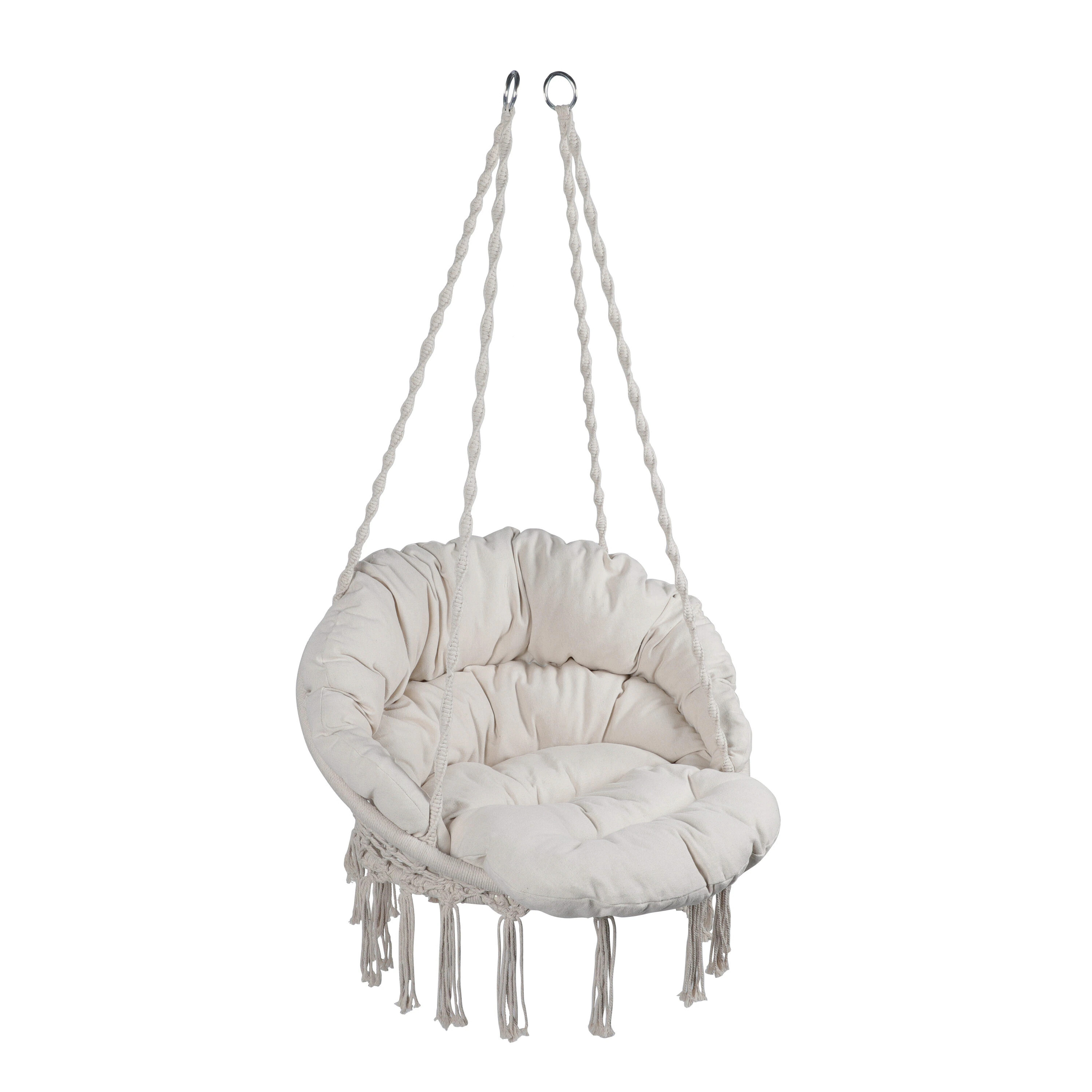 CESICIA Porch Swing 1 -person Beige Outdoor Swing Cotton one_size | GIGA-LS-F28 | Lowe's