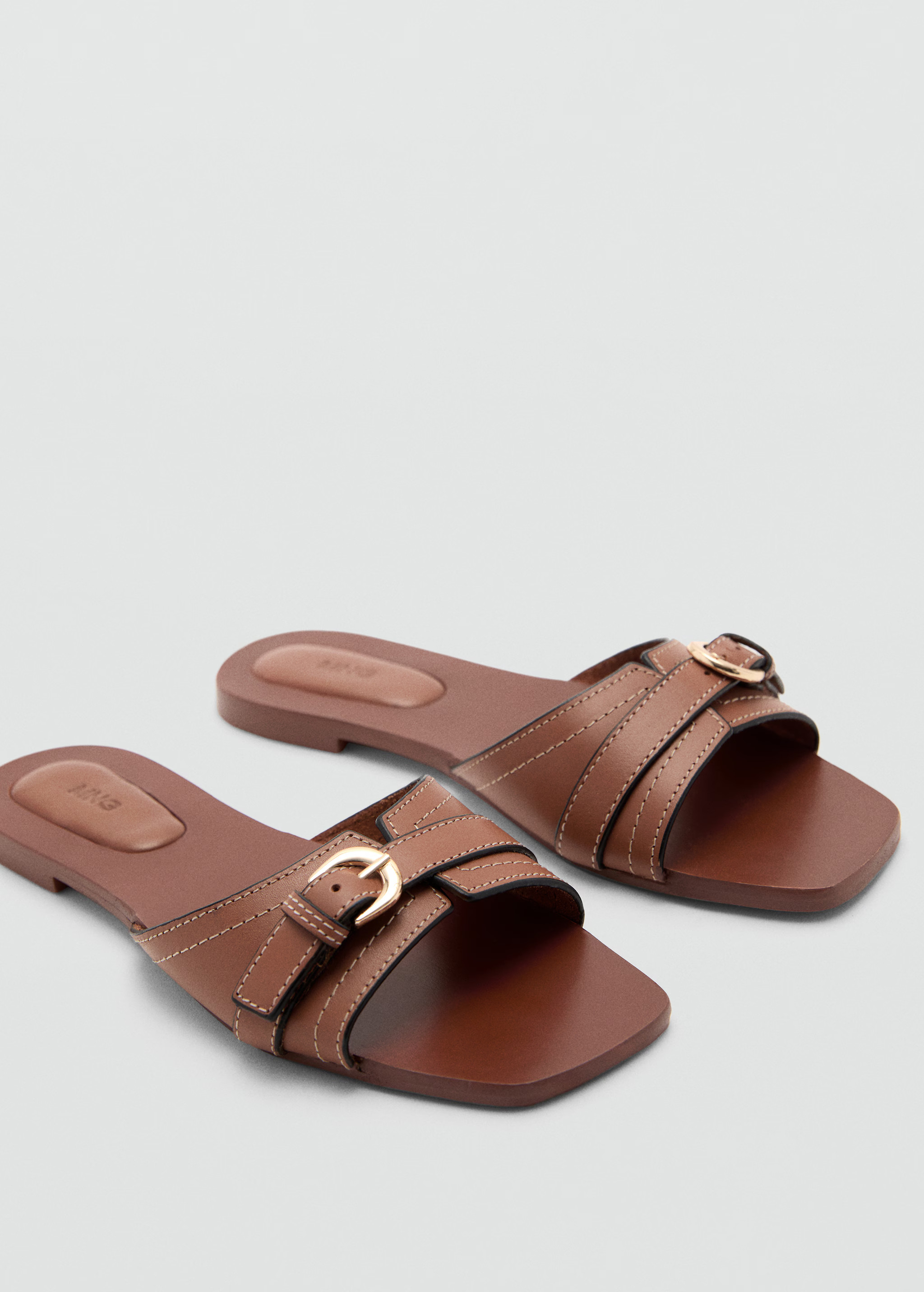 Buckle leather sandals | MANGO (US)
