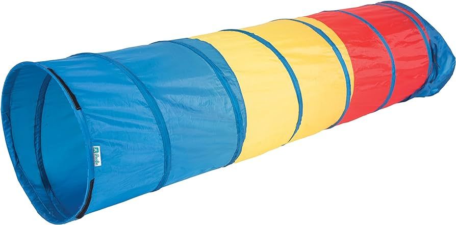 Pacific Play Tents Kids Find Me Multi Color 6 Foot Crawl Tunnel - Red, Yellow & Blue, 6'L x 19"T | Amazon (US)