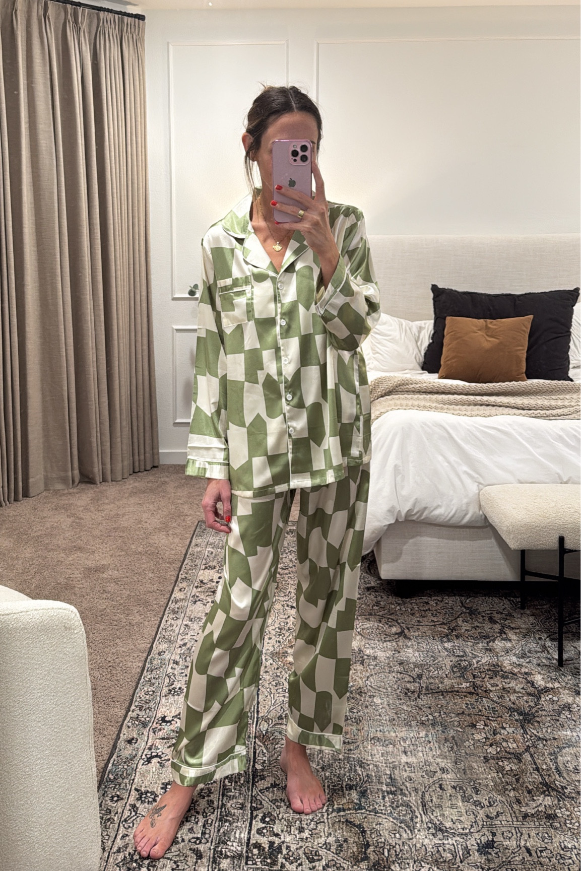 New pajamas from Amazon. Wearing a M