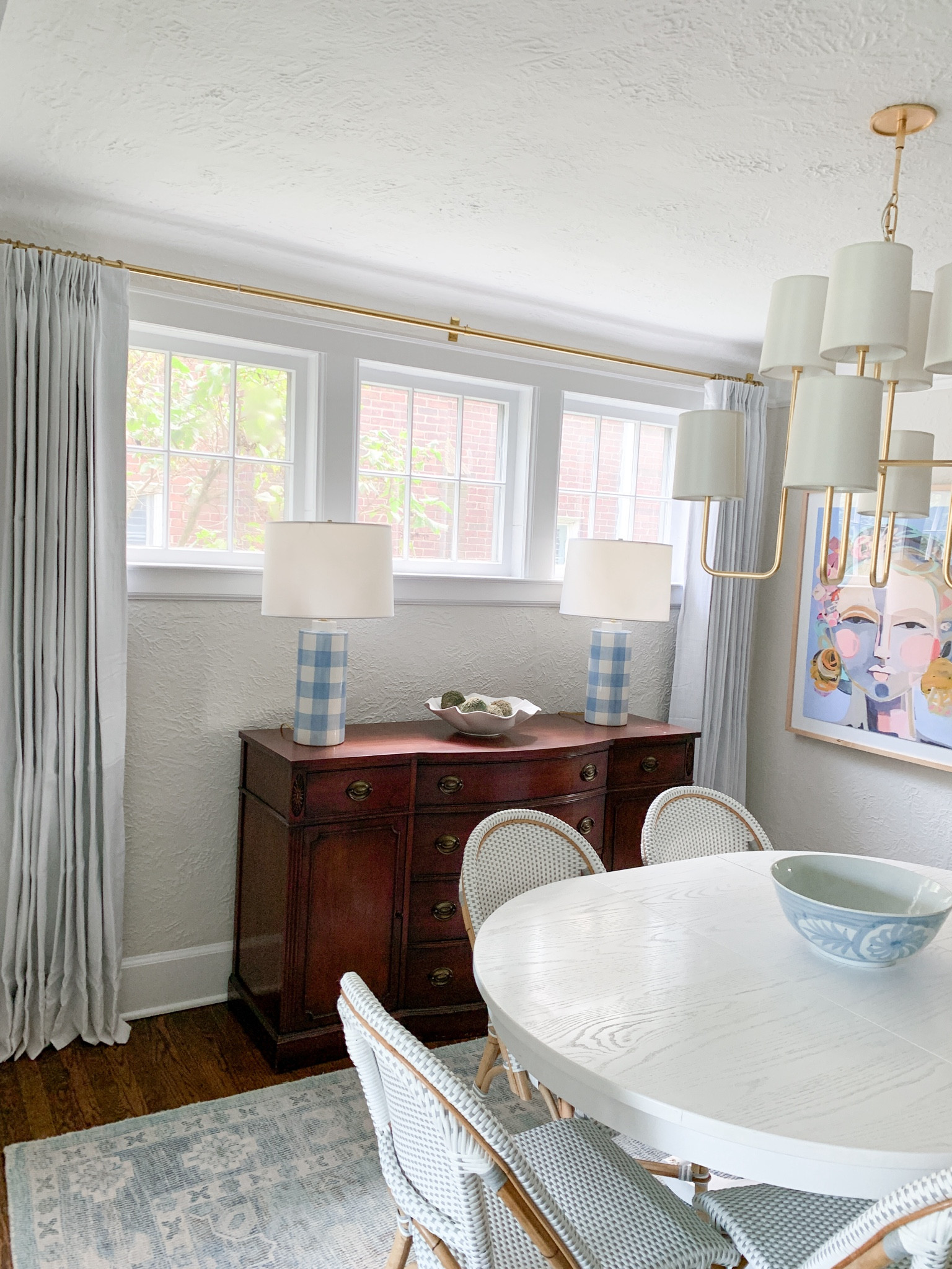 Another view of our amazon curtains in our dining room 

#LTKFindsUnder100 #LTKHome