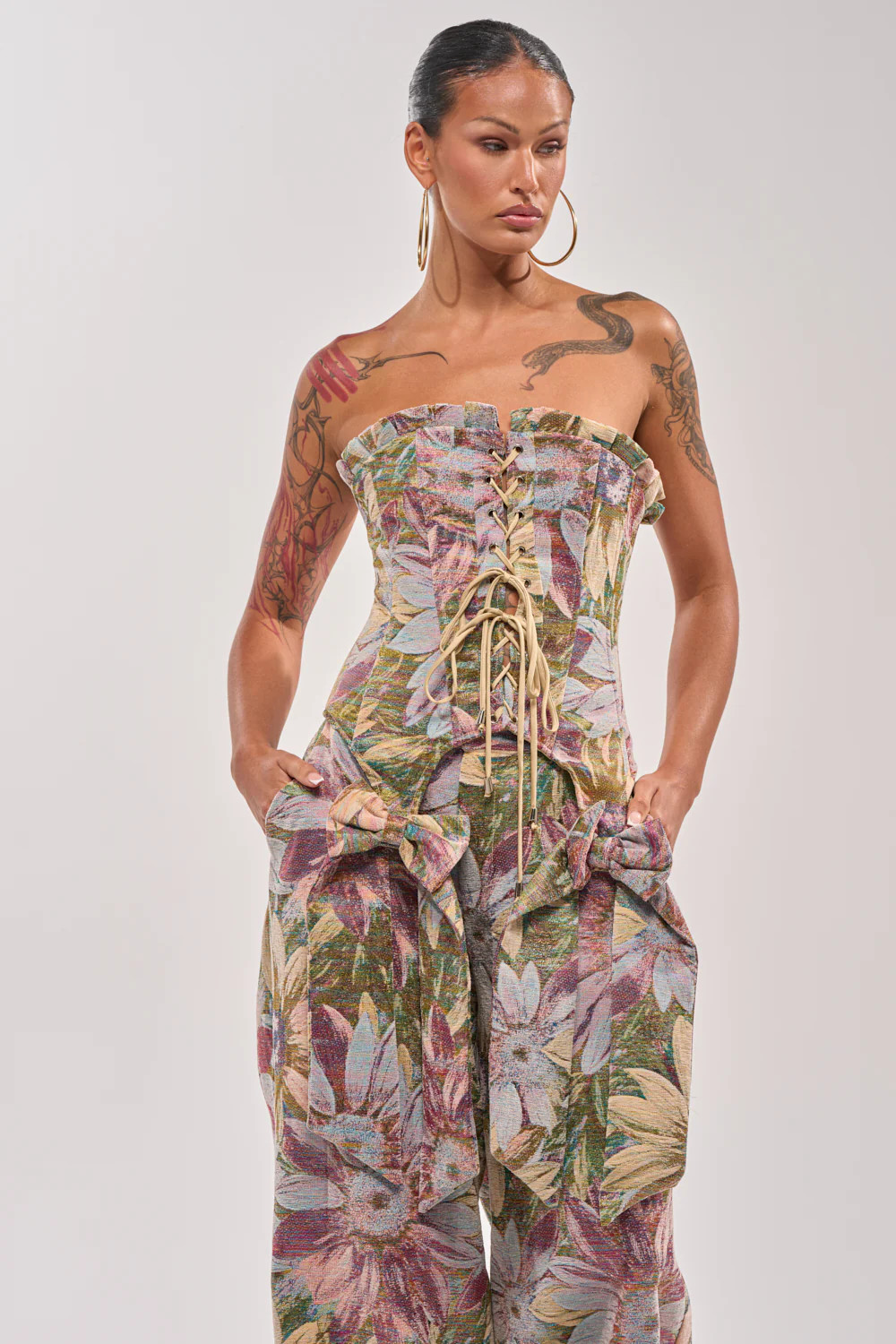 SUNFLOWER FIELDS CORSET | AKIRA