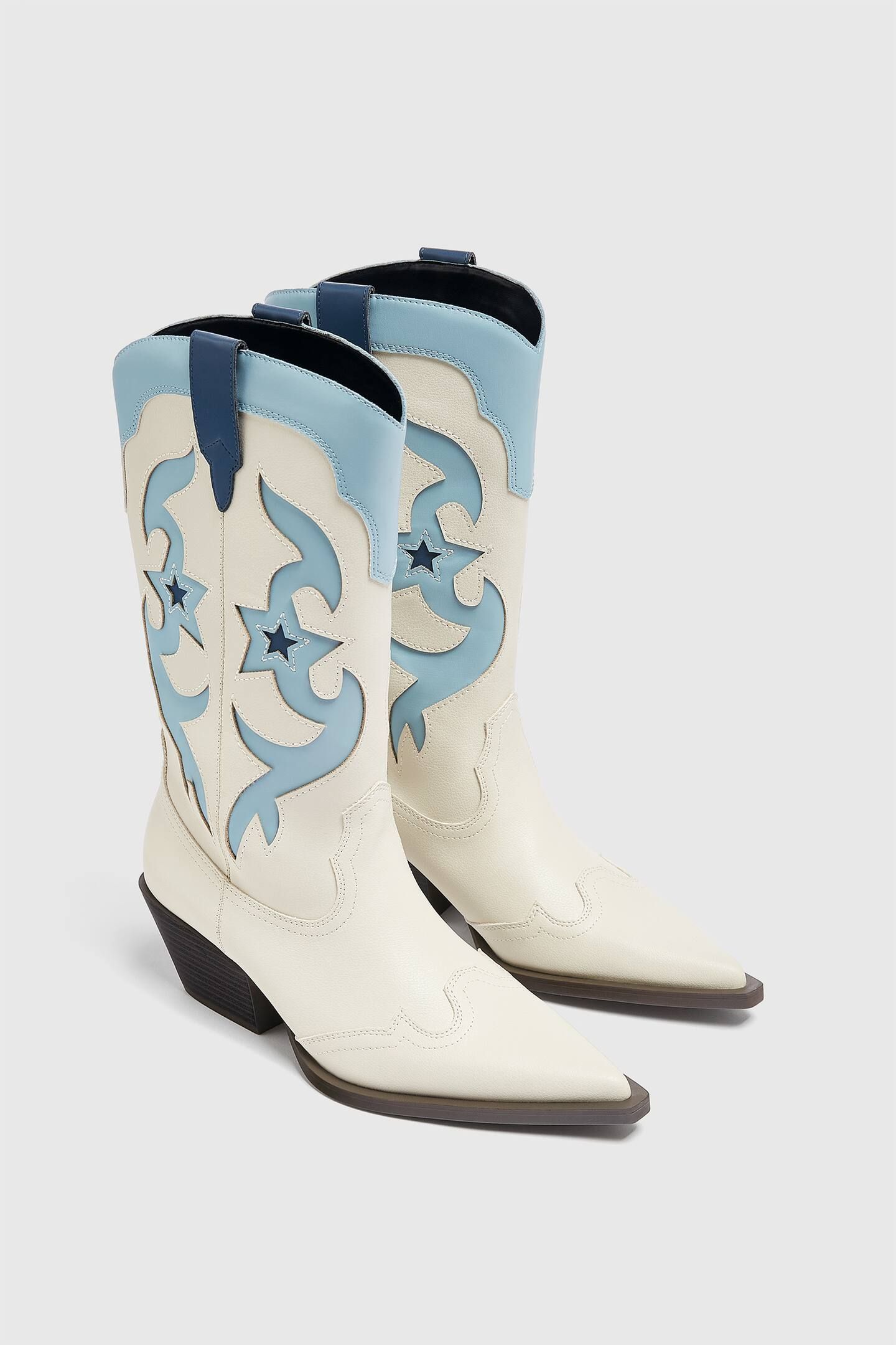 Embellished cowboy boots | PULL and BEAR UK