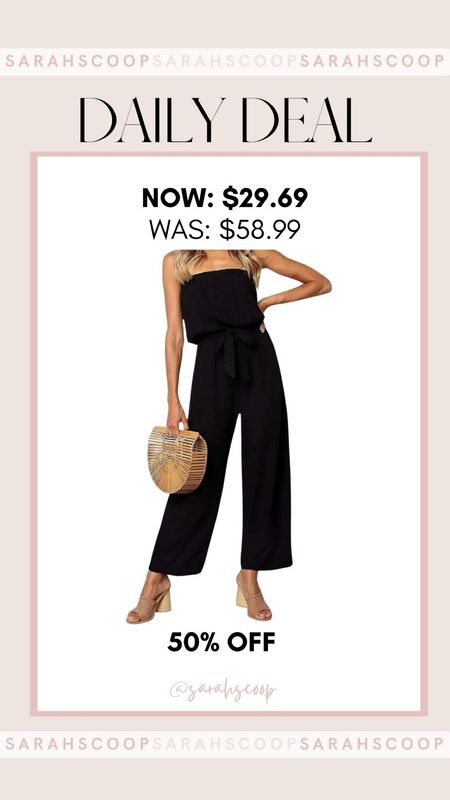 Get ready to slay in style with the ZESICA off the shoulder strapless jumpsuit romper! Now for 50% OFF and a limited time only! #Amazon #AmazonDeals #deals #sale #jumpsuitt

#LTKsalealert #LTKfindsunder50 #LTKstyletip